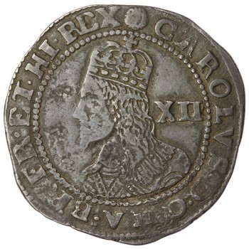 Charles I Exeter Silver Shilling
