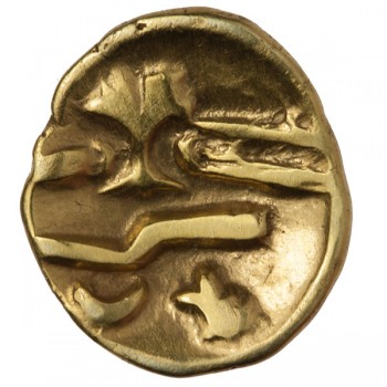 Gallo-Belgic 'Uniface Tree' Gold Quarter Stater