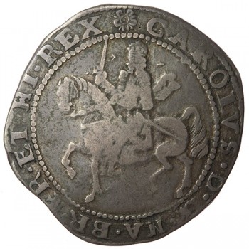 Charles I Silver Halfcrown Exeter