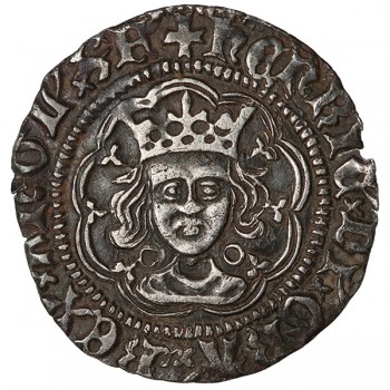 Henry VI Silver Halfgroat Annulet/Pinecone Mascle Mule