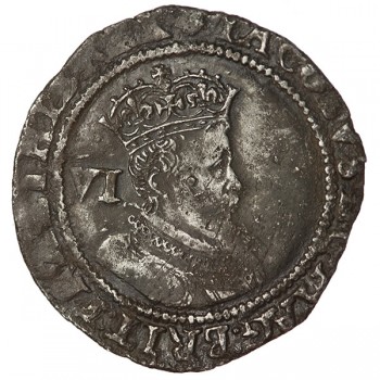 James I Silver Sixpence 1606