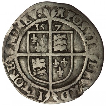 Elizabeth I Silver Sixpence 157 Error