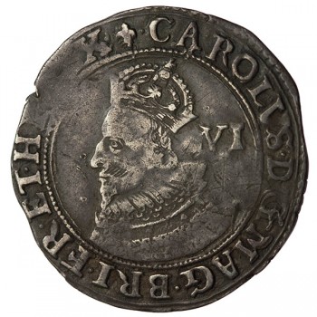 Charles I Silver Sixpence 1625