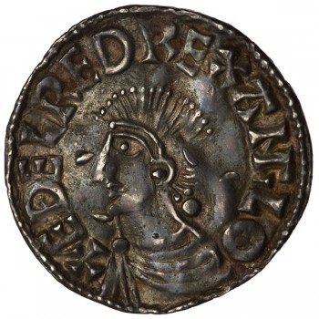 Aethelred II 'Longcross' Silver Penny Lincoln