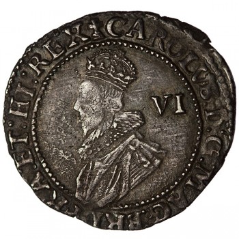 Charles I Silver Sixpence 1626