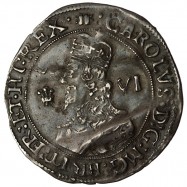 Charles I Silver Sixpence...
