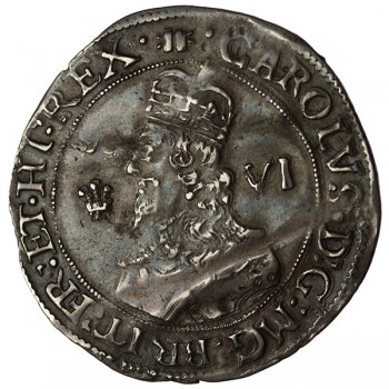 Charles I Silver Sixpence Oxford