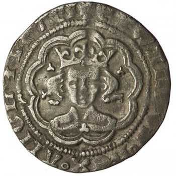 Edward III Silver Halfgroat﻿ E/F Mule