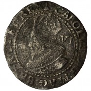 Charles I Silver Sixpence 1626