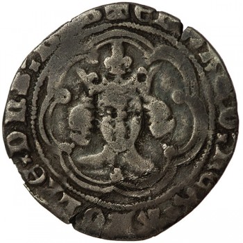 Edward III Silver Halfgroat Transitional Treaty