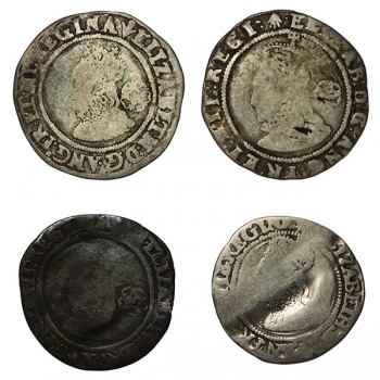 Elizabeth I Silver Sixpences & Groat