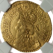 Charles I Gold Half-unite...