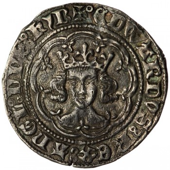 Edward III Silver Halfgroat﻿ Treaty