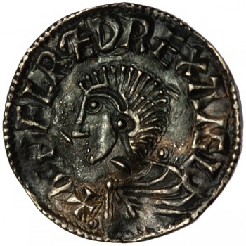 Aethelred II 'Longcross' Silver Penny Shaftesbury