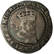 James I Silver Sixpence 1623
