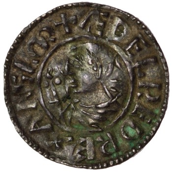 Aethelred II 'CRUX' Silver Penny Rochester
