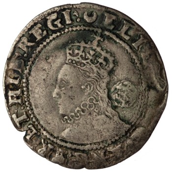 Elizabeth I Silver Sixpence 1589