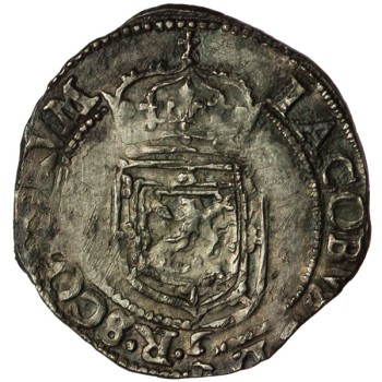 James VI Silver Quarter Thistle Merk - Scottish
