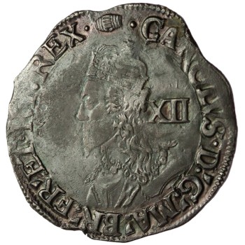 Charles I Silver Shilling - Rare Bust
