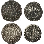 Edward I/II Silver Penny x4...
